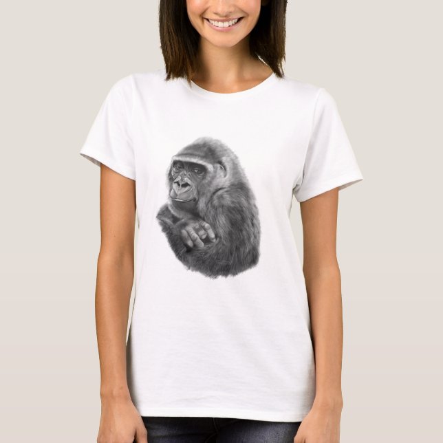 Camiseta Mother gorilla T-shirt 母ゴリラのTシャツ (Anverso)