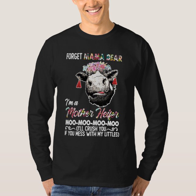Camiseta Mother Heifer Forget Mama Beer Funny Saying Women  (Anverso)