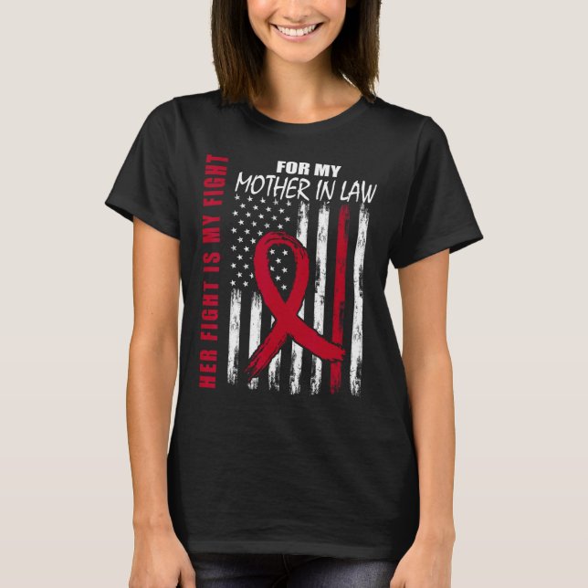 Camiseta Mother In Law Multiple Myeloma Awareness American  (Anverso)