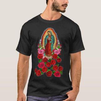 Camiseta Mother Mary Our Lady Of Guadalupe Catholic Saint C