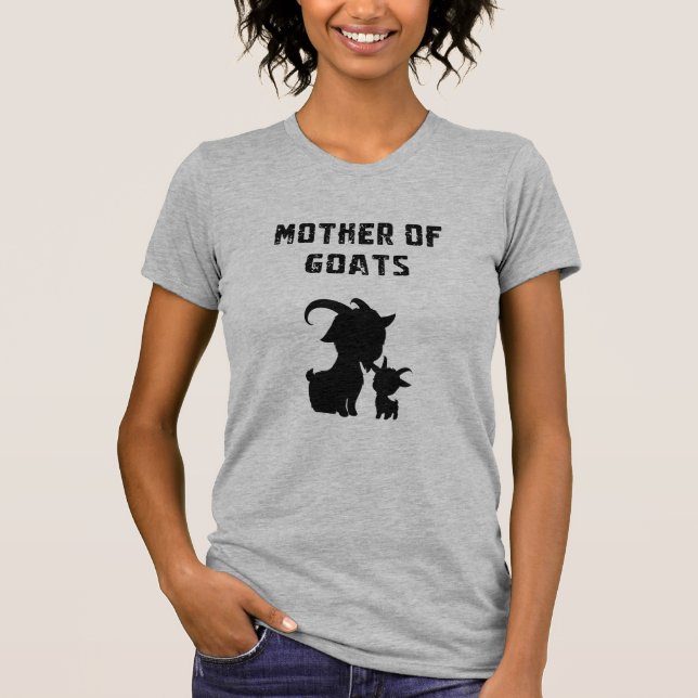 Camiseta Mother Of Goats Funny Farm Animal Lover Mama (Anverso)