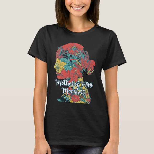 Camiseta Mother of Mini Monsters Toddler Mom Kids Mommy (Anverso)