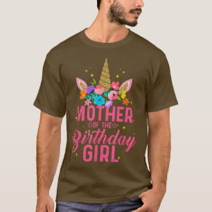 Camiseta Mother Of The Birthday Girl Unicorn Girl Party 