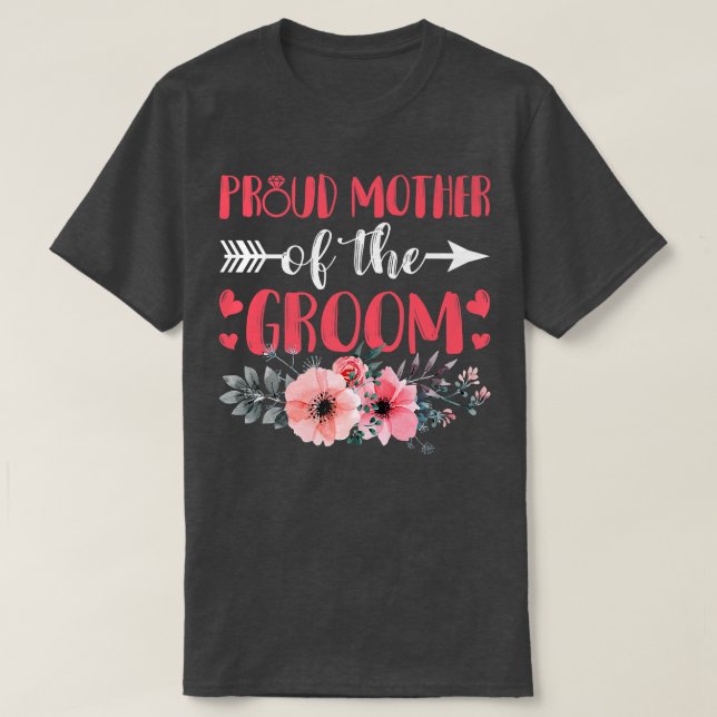 Camiseta Mother Of The Groom Bachelor Party Grooms Mother M (Diseño del anverso)