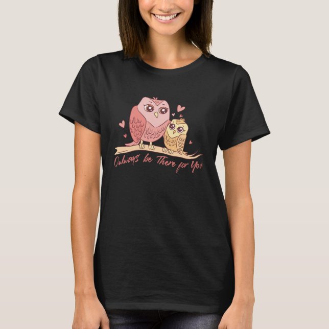 Camiseta Mother Owl Bird Family Quotes (Anverso)