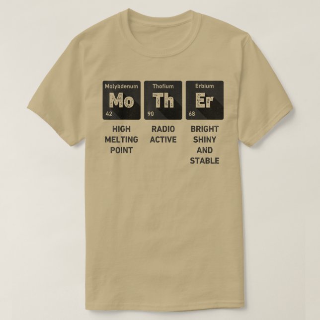 Camiseta Mother Science Chemistry Periodic Table Mother's D (Diseño del anverso)