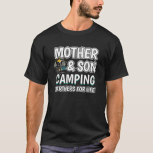 Camiseta Mother Son Camping Partners For Life Camper Gift C