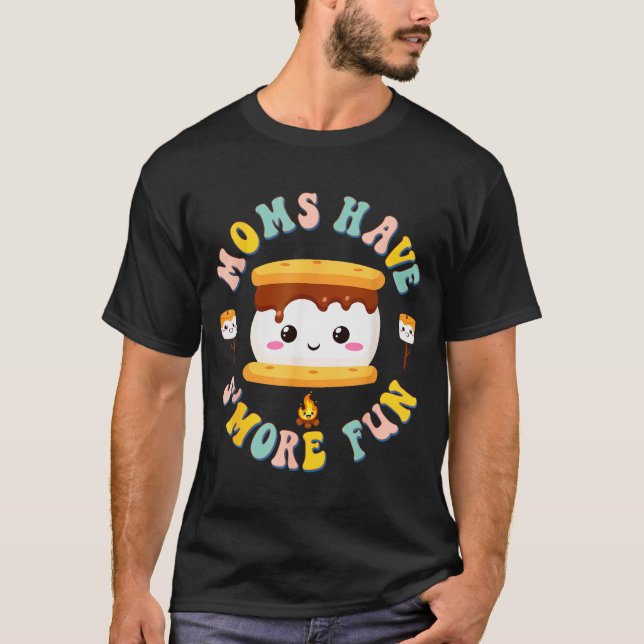 Camiseta Mothers Camng Kawaii Smores Moms Have S'more Fun C (Anverso)
