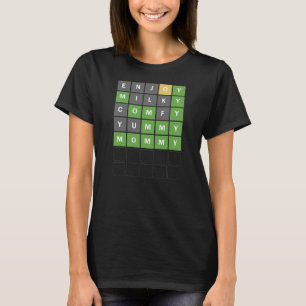 Camiseta Mother's Day Funny New Mom Word Guessing Game