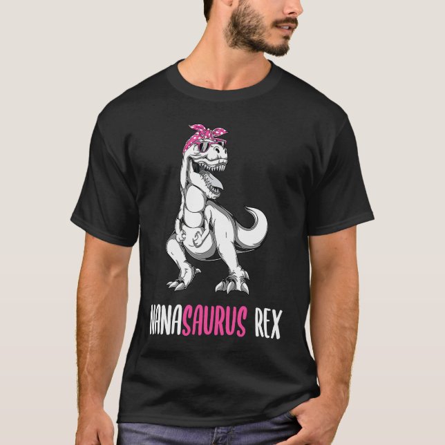 Camiseta Mother's Day Grandma  Nana Saurus Rex NanaSaurus (Anverso)