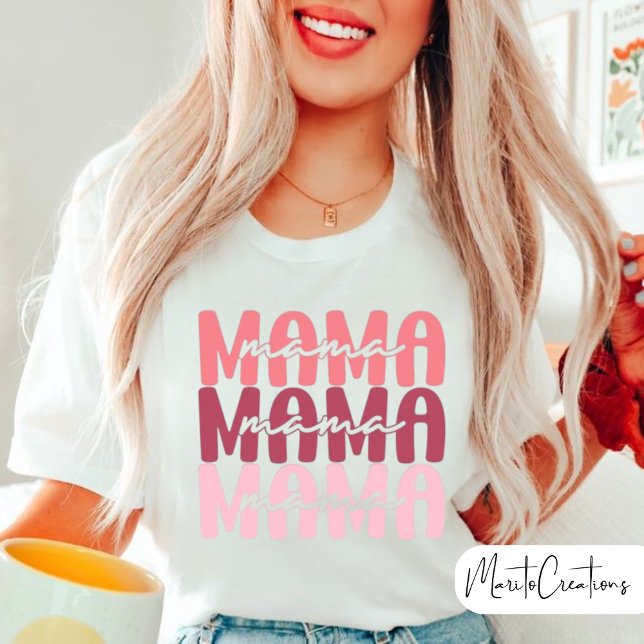 Camiseta Mother's Day, Mama pink, Mama shirt (Subido por el creador)