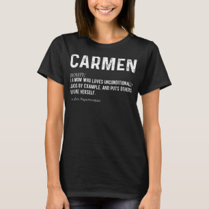 Camiseta Mothersday personalizado de Carmen Mom Noun Firn