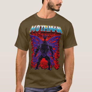 Camiseta Mothman como figura de acción de los años 80