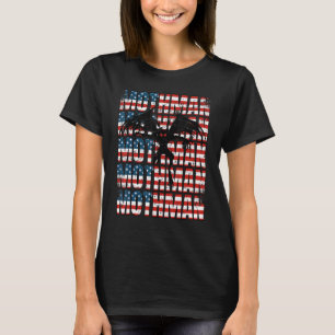 Camiseta Mothman Cryptid 4 De Julio Bandera Estadounidense