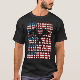 Camiseta Mothman Cryptid 4 De Julio Bandera Estadounidense
