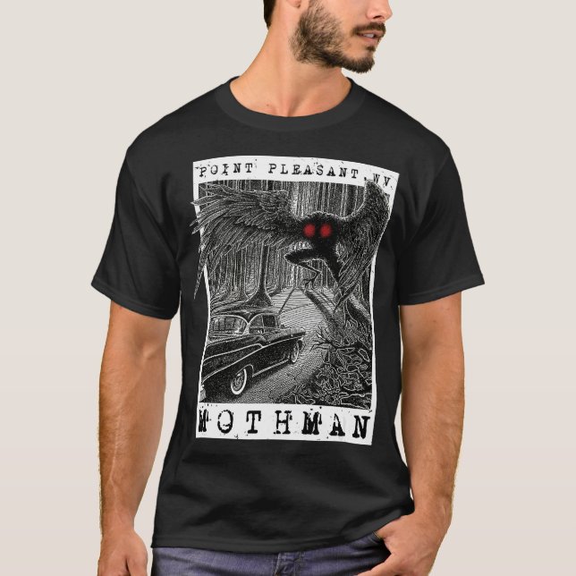 Camiseta Mothman Encounter 1966 Point Agradable Original Cr (Anverso)