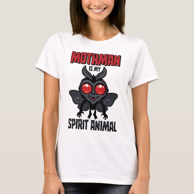 Camiseta Mothman Es Mi Animal Espiritual (Anverso)