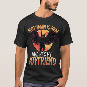 Camiseta Mothman Es Real Y Su Novio Cryptid Motiv