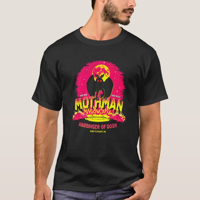 Camiseta Mothman Harbinger De Doom Cute Cryptid Creature (Anverso)