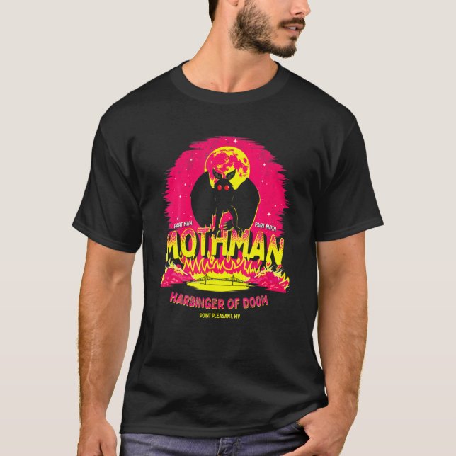 Camiseta Mothman Harbinger de Doom Cute Cryptid Creature (Anverso)