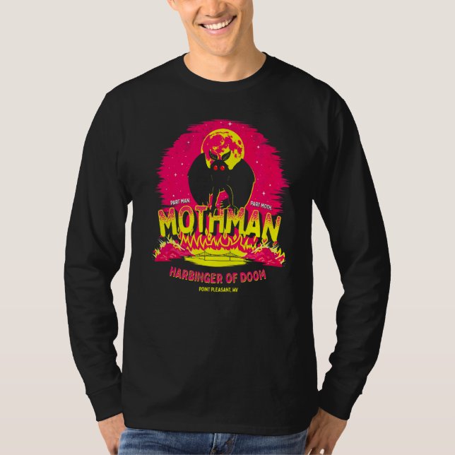 Camiseta Mothman Harbinger De Doom Cute Cryptid Creature (Anverso)
