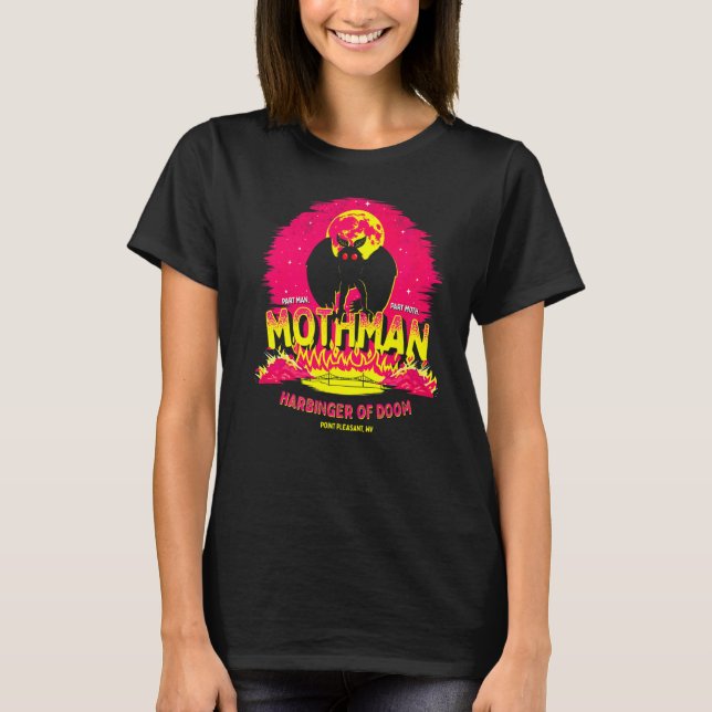 Camiseta Mothman Harbinger De Doom Cute Cryptid Creature (Anverso)