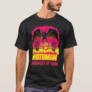 Camiseta Mothman Harbinger De Doom Folklore Creeptid Crypti