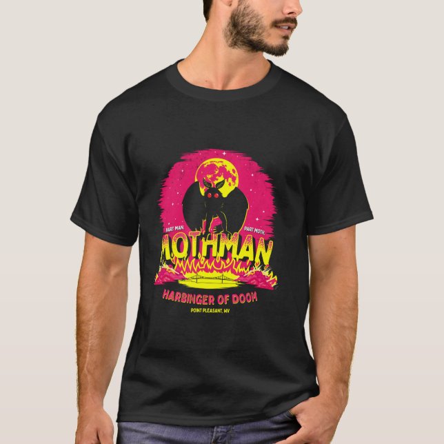 Camiseta Mothman Harbinger de Doom Funny Cryptid Creat (Anverso)