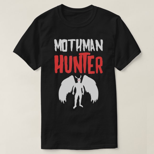 Camiseta Mothman Hunter Folklore Cryptid Mothman  (Diseño del anverso)