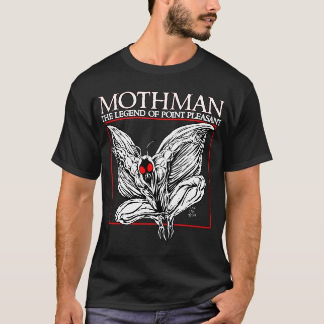Camiseta Mothman: La leyenda del punto agradable (Anverso)