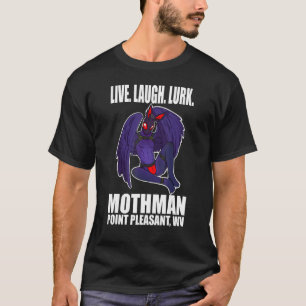 Camiseta Mothman Live Love Cryptid Lurk