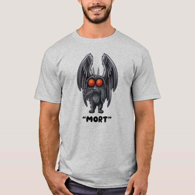 Camiseta Mothman "Mort" Cryptid T-Shirt (Anverso)