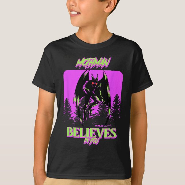 Camiseta Mothman - Mothman Cree En Usted Vestimenta Hallowe (Anverso)