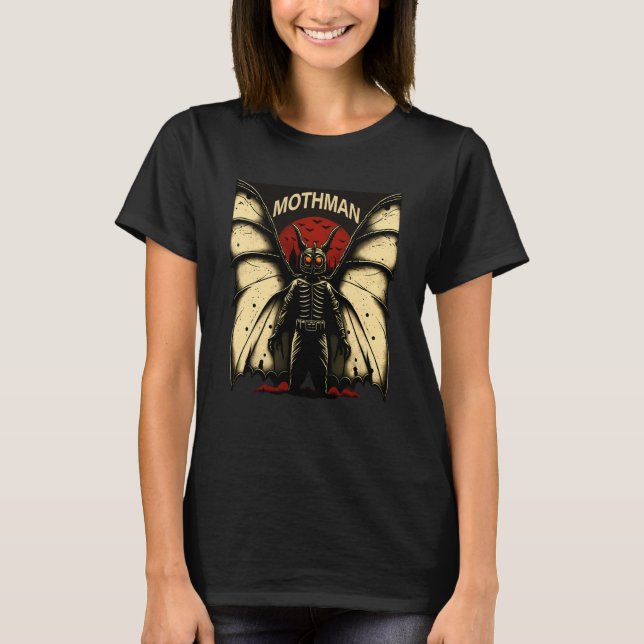 Camiseta Mothman Mysterious Winged Creature  1 (Anverso)