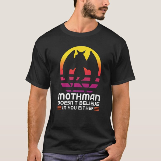 Camiseta mothman no cree Cryptozoology Mothman Prem (Anverso)