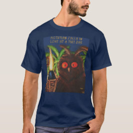 Camiseta Mothman se enamora en un bar tiki