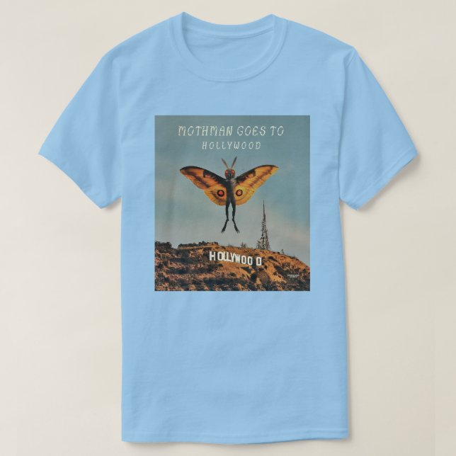 Camiseta Mothman se va a Hollywood (Diseño del anverso)