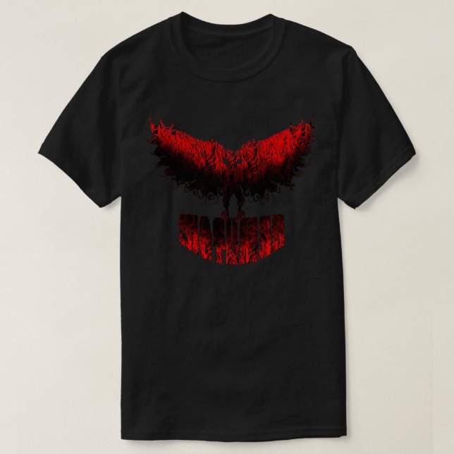 Camiseta Mothman West Virginia Wing Humanoid Moth Retro Vin (Diseño del anverso)