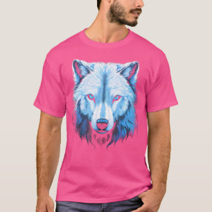 Camiseta Motif artístico de los lobos del lobo ártico