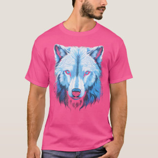 Camiseta Motif artístico de los lobos del lobo ártico