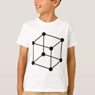 Camiseta Motif de cubo isométrico - Negro
