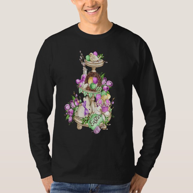 Camiseta Motif De Día De Pascua Para Mujeres Feliz Pascua P (Anverso)