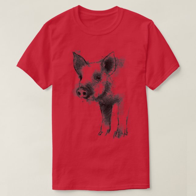 Camiseta Motif de lechón , hoodilla de cerdo, regalo gracio (Diseño del anverso)