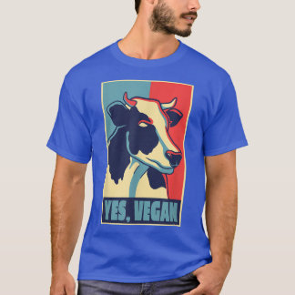 Camiseta Motif de vaca para el equipo vegetariano vegetaria
