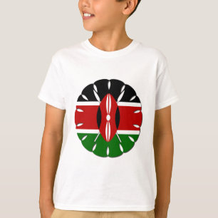 Camiseta Motif keniano redondo: Símbolo nacional