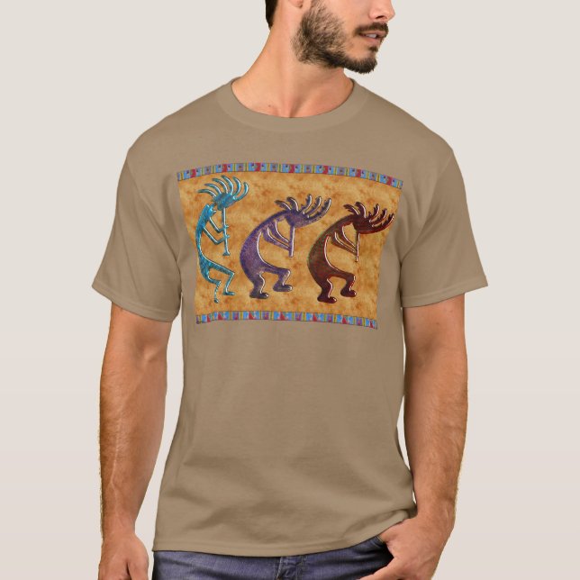 Camiseta Motif nativo americano de Kokopelli 3D (Anverso)