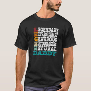 Camiseta Motif Retro LegenDaddy Para Padres Y Tu Leyenda