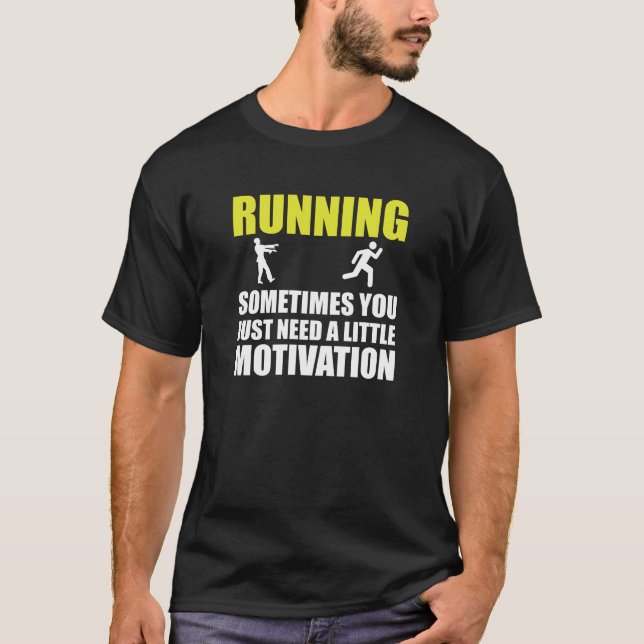 Camiseta Motivación corriente del zombi (Anverso)