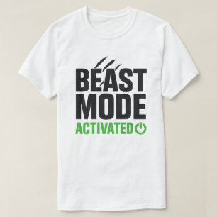 Camiseta Motivación de aptitud activa en modo de bestia