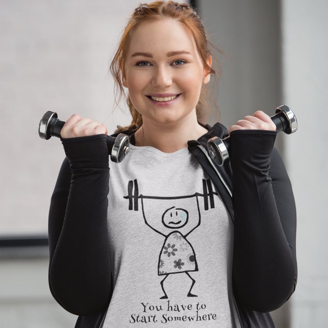 Camiseta Motivación de aptitud para principiantes (Subido por el creador)
